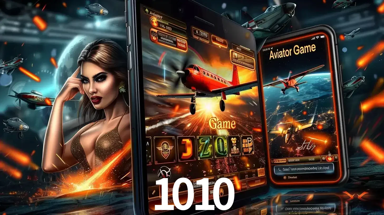 Mulher estilosa cercada por telas que exibem a jogabilidade do Aviator, capturando a intensidade e a estratégia deste popular crash game oferecido pelo 1010.